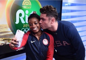 The photo of the 19 year old Simone Biles and