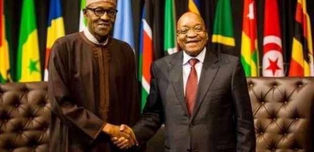 From L to R: President Muhammadu Buhari of Nigeria and