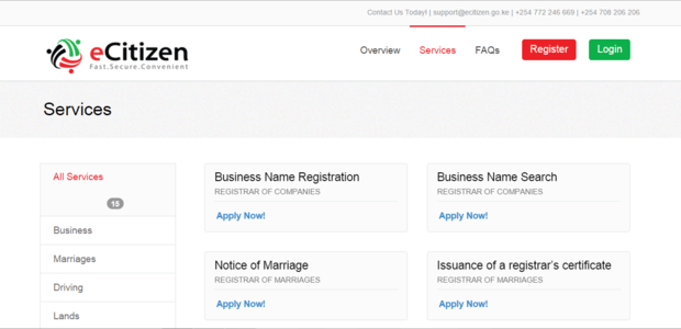 Over 400,000 Kenyans now on eCitizen platform