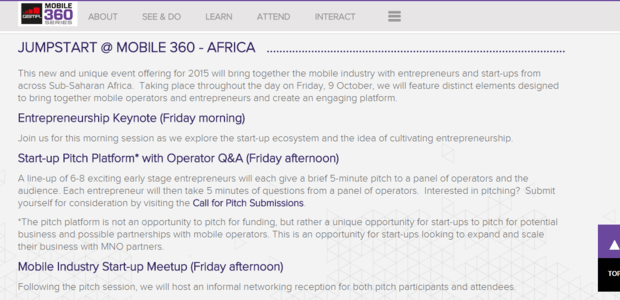 Jumpstart to debut at GSMA’s Mobile 360 series – Africa conference