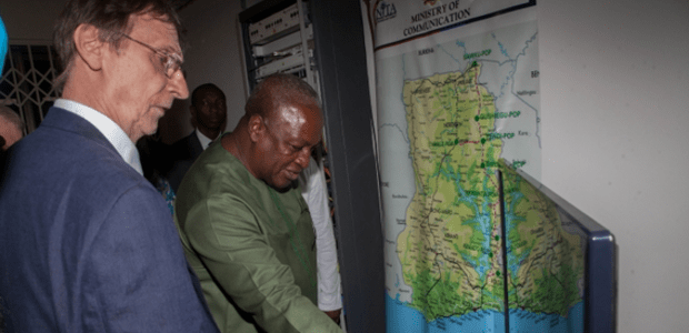 Ghana’s president launches Eastern corridor rural fibre optic backbone project