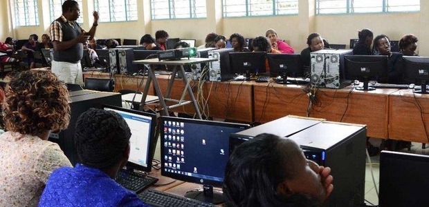 Teachers in class at the Kenya Education Management Institute during