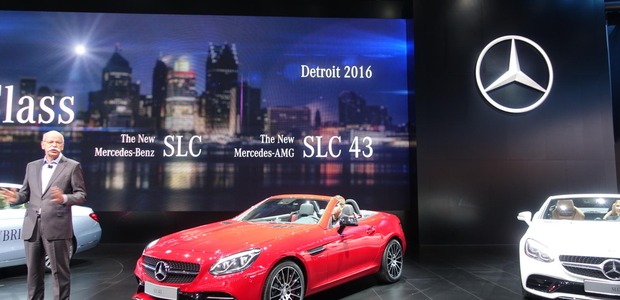 Daimler Chairman, Dieter Zetsche, introduces the new 2017 SLC Roadster