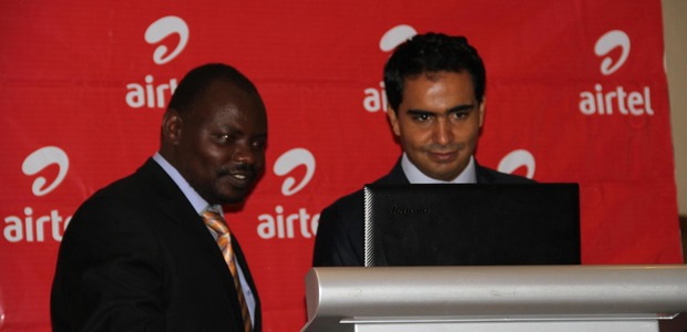 Airtel Kenya CEO Adil El Youssefi (r) and BAKE chairman