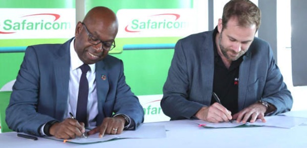 Safaricom CEO, Bob Collymore signs a Talent Exchange MOU with