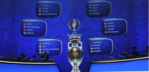 UEFA EURO 2016 final tournament draw results. (photo courtesy of