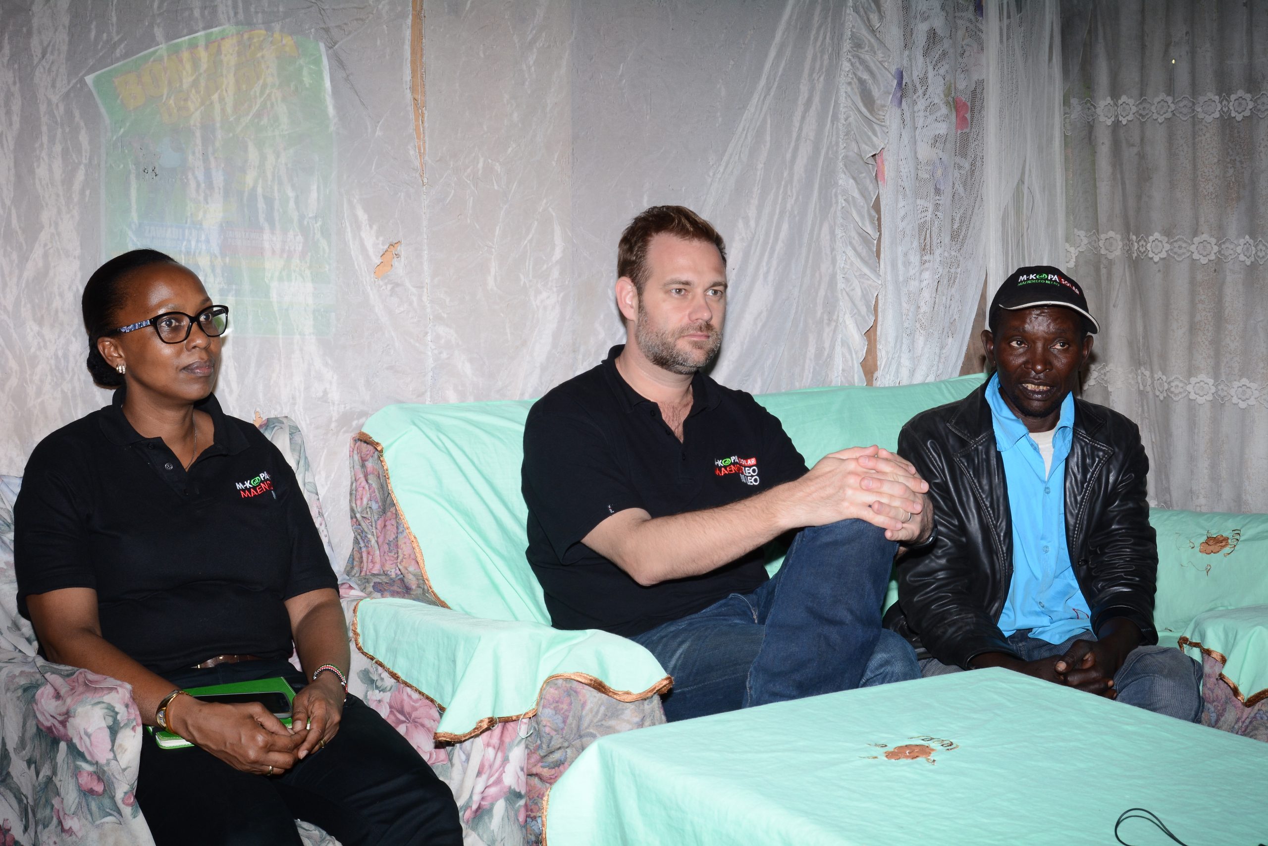 (L-R) Wangari Murugu, M-KOPA Director of Marketing, Jesse Moore, M-KOPA