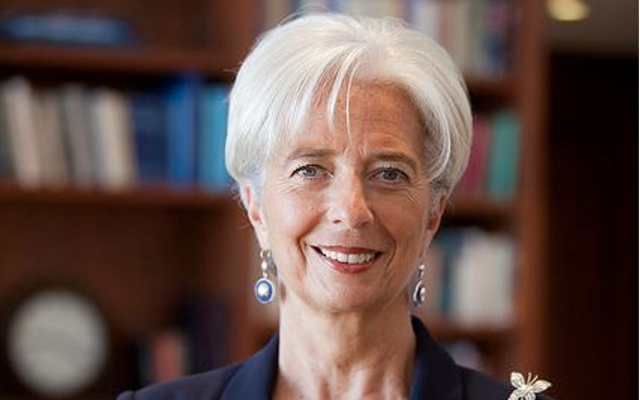Christine Lagarde, MD, IMF.