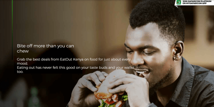 Safaricom and EatOut partner.