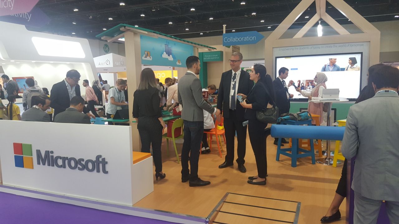 Microsoft Exhibition stand at Bett MEA