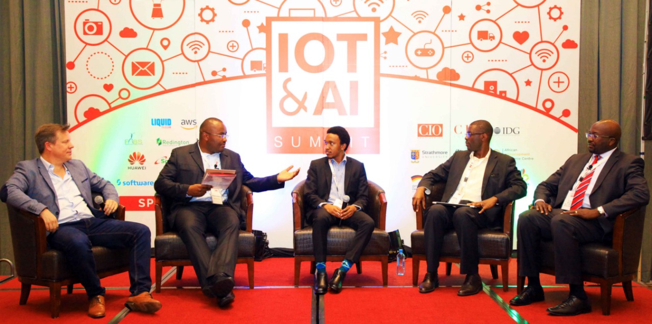 A panel discussion ongoing at a past East Africa IoT