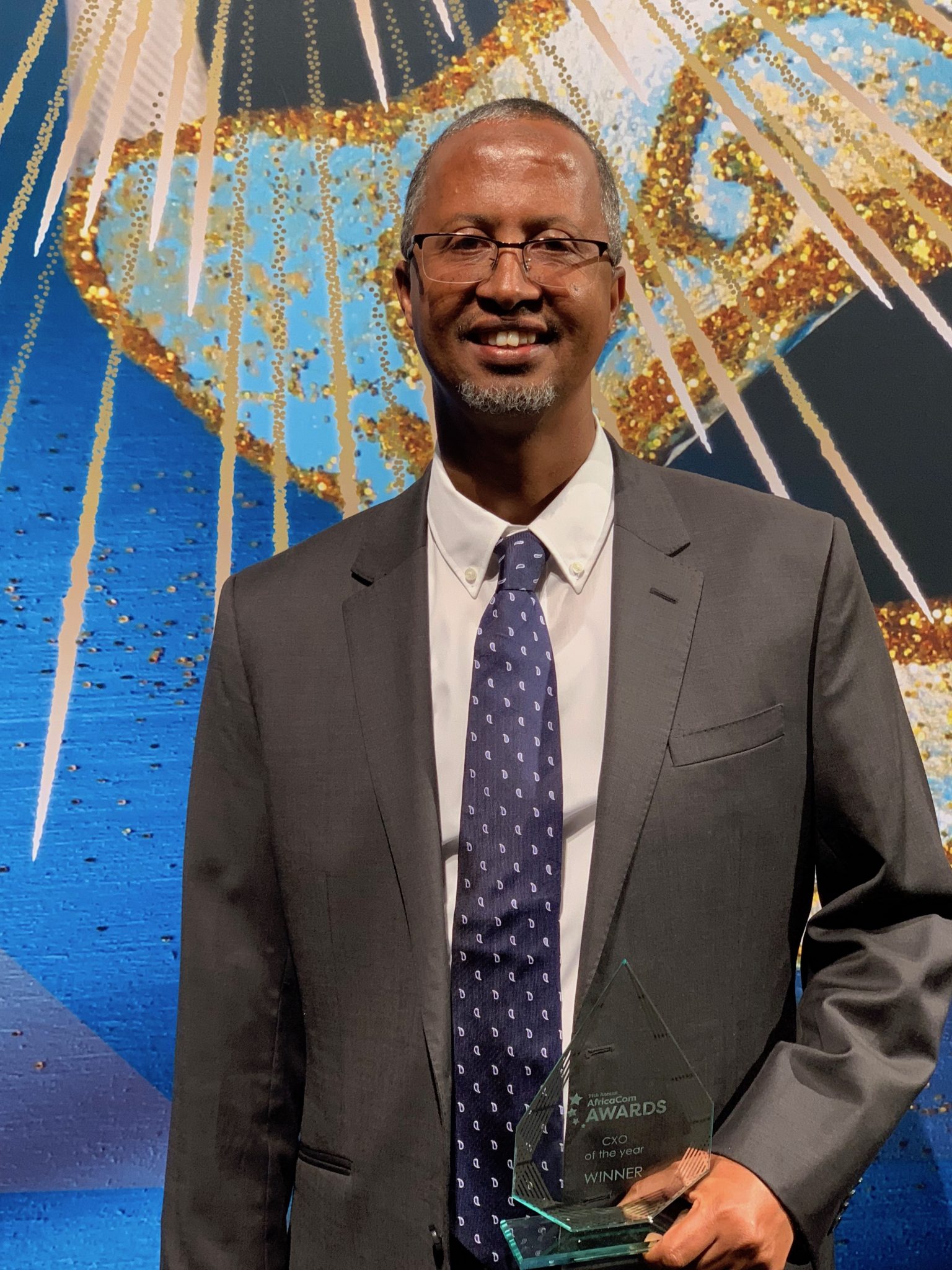 Abdikarim Mohamed Eid, CEO, Telesom after being named CEO of