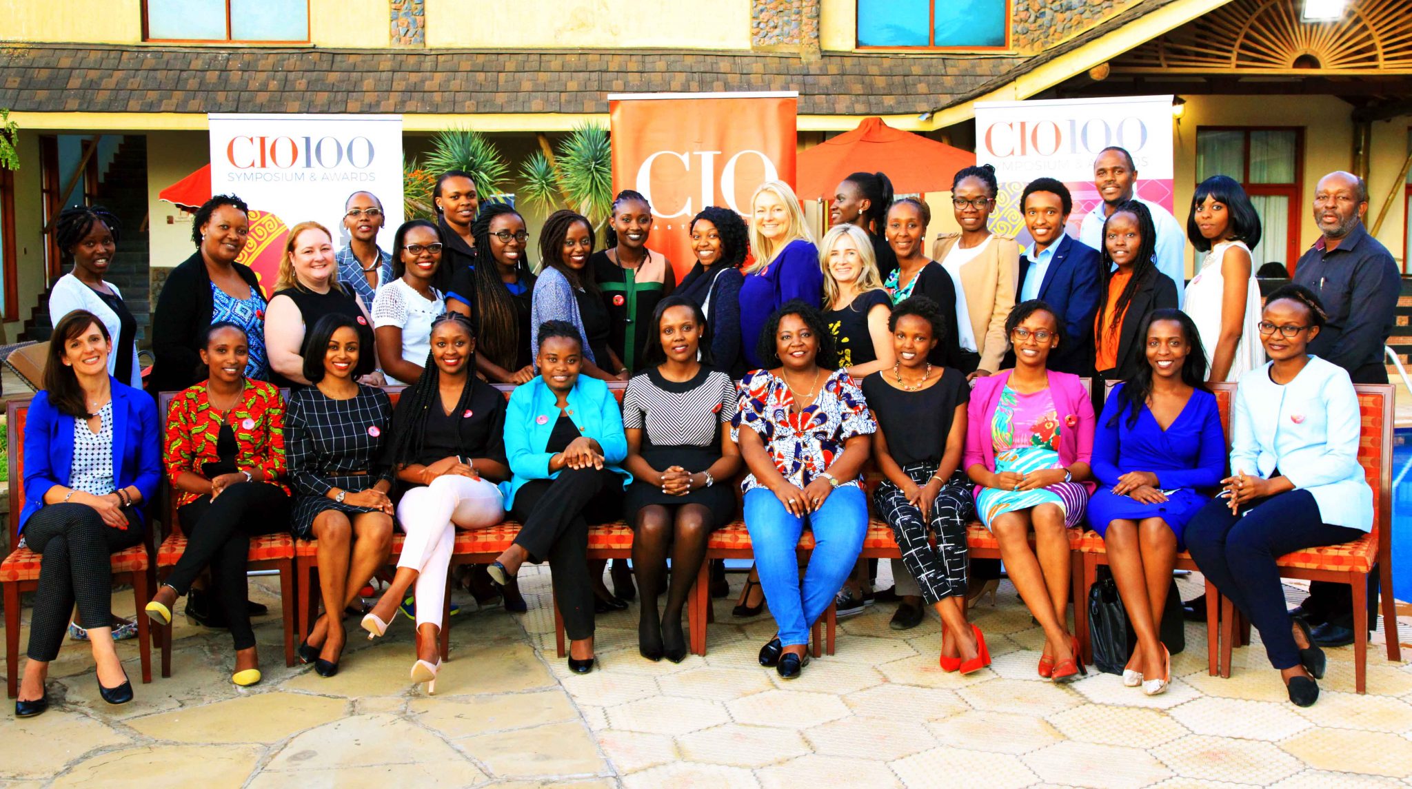 HerNovation delegates pose during its 'Birth' at CIO100 2018