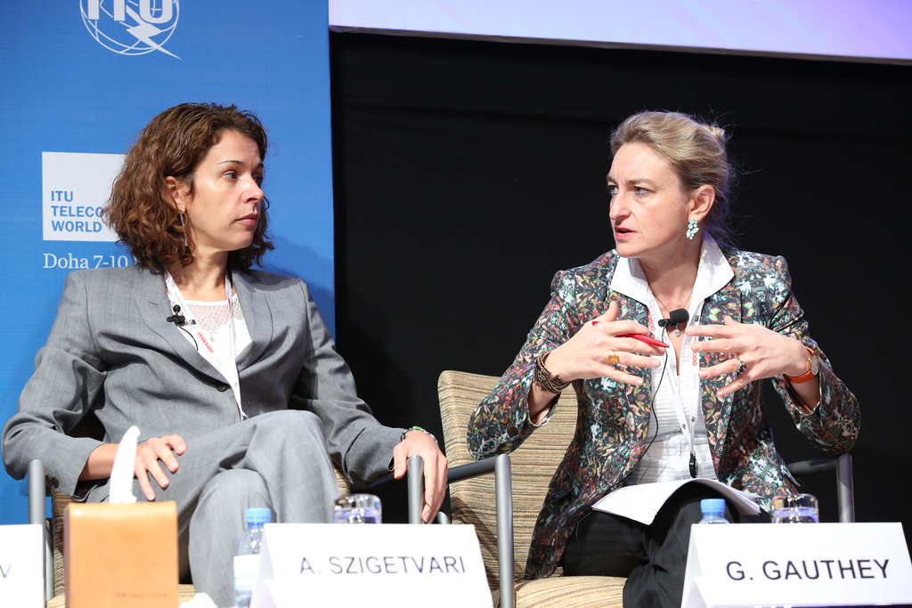 Aniko Szigetvari(left) IFC Manager of Telecom, Media, and Technology in