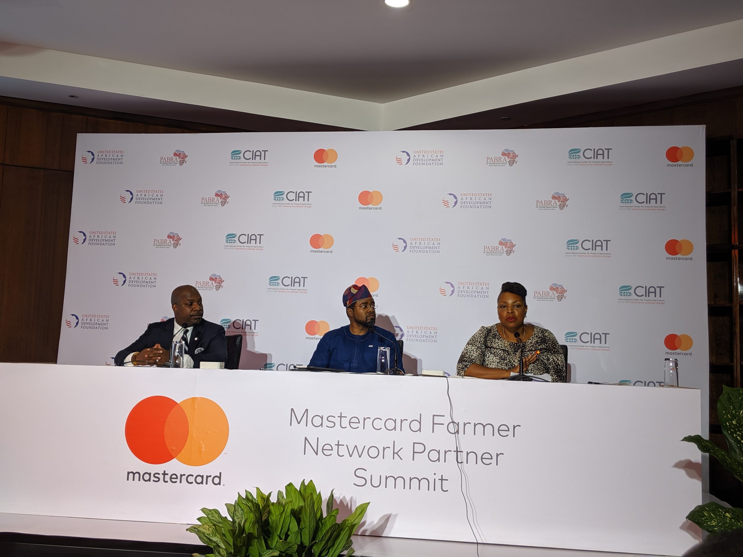 (L-R) Salah Goss, Head of Mastercard Labs for Financial Inclusion,