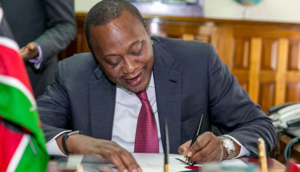 President Kenyatta signs the Data Protection Bill 2019 into Law