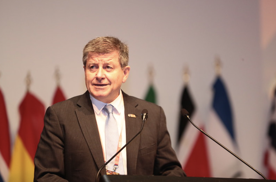 ILO Director-General Guy Ryder addresses the opening session of the