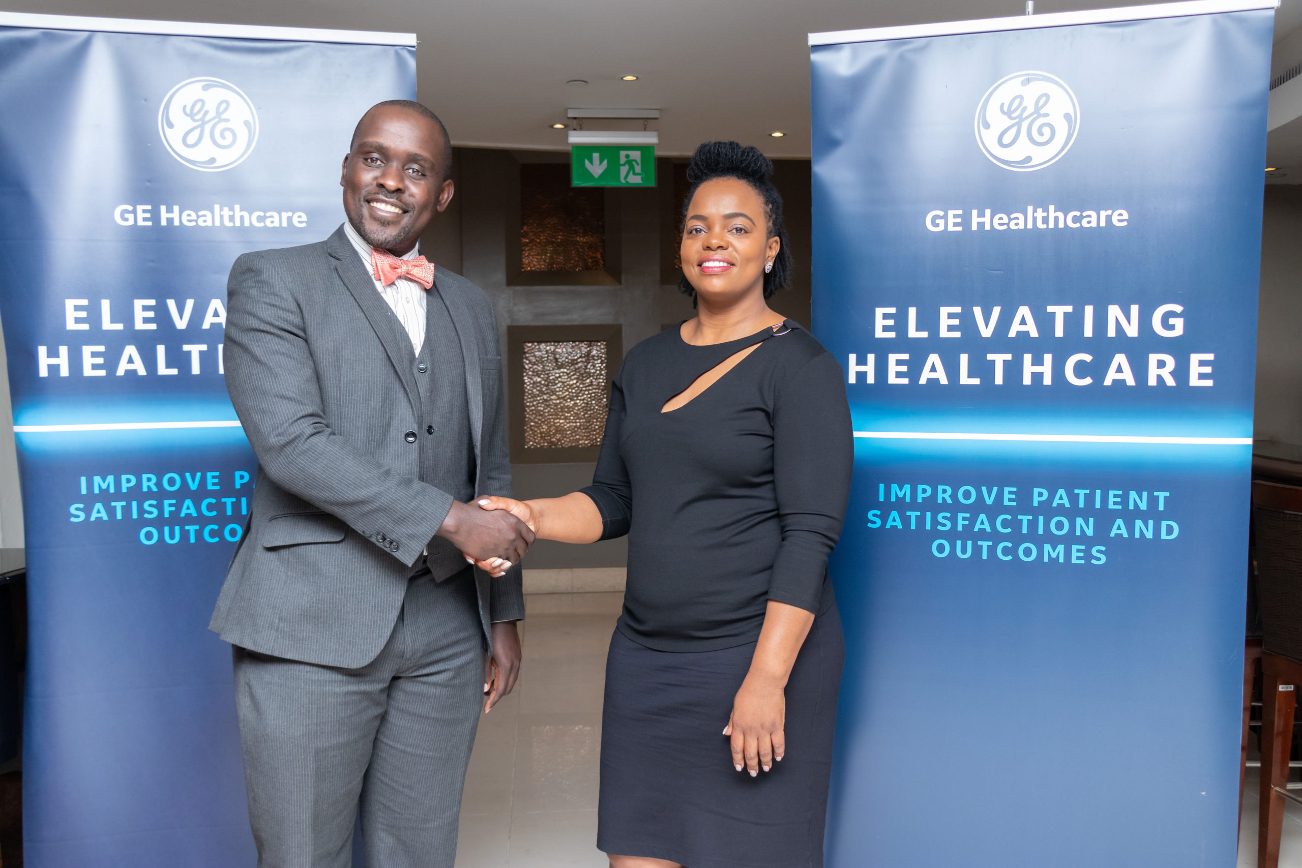 Dr. Elijah Kwasa, Chairperson of KAR & Jennifer Kinyoe, Senior