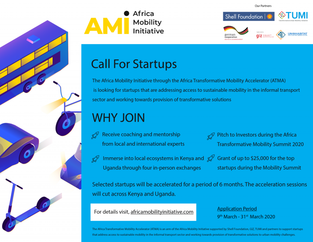 Africa Mobility Initiative opens call for startups working towards ...