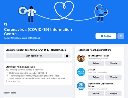 Facebook Launches COVID-19 Information Centers In 17 African Countries