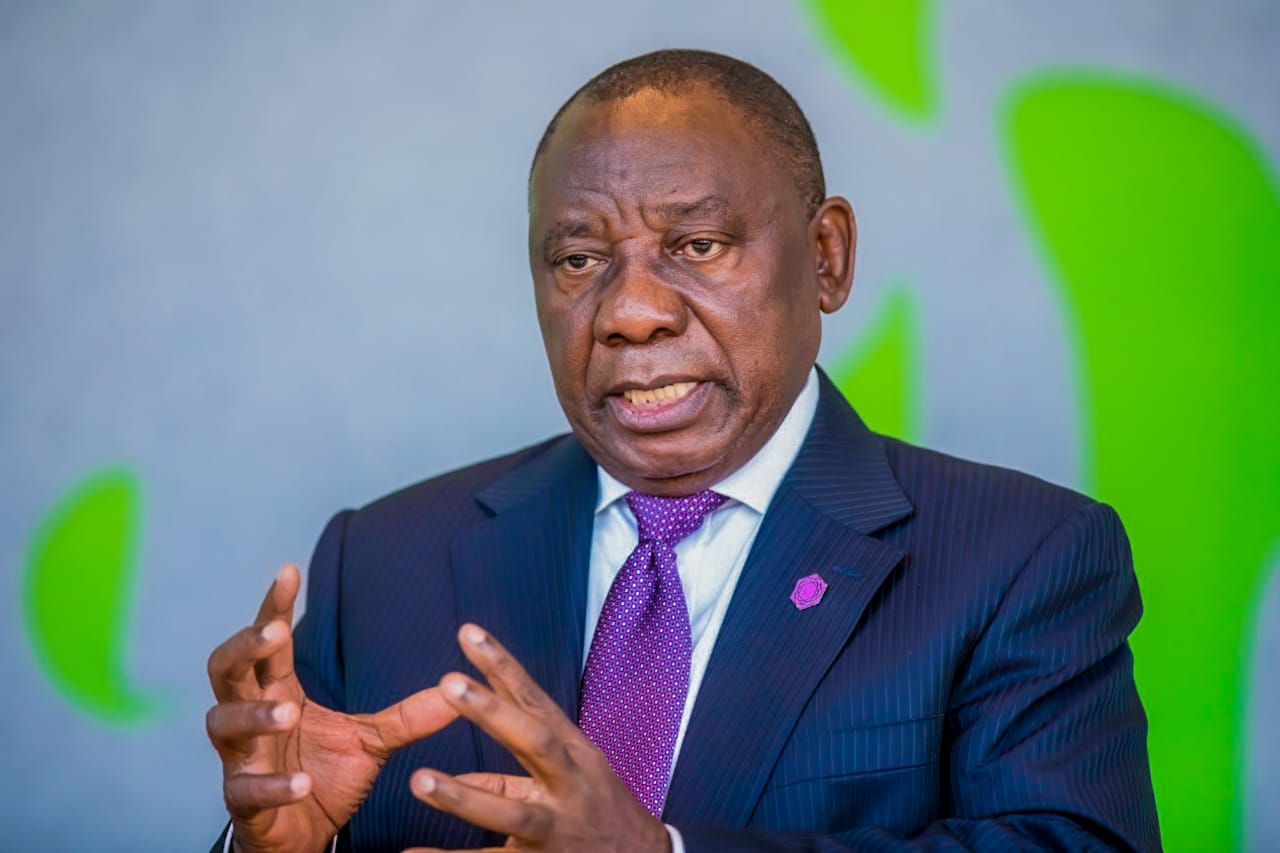 Cyril Ramaphosa, South Africa's President who is also the Chairman