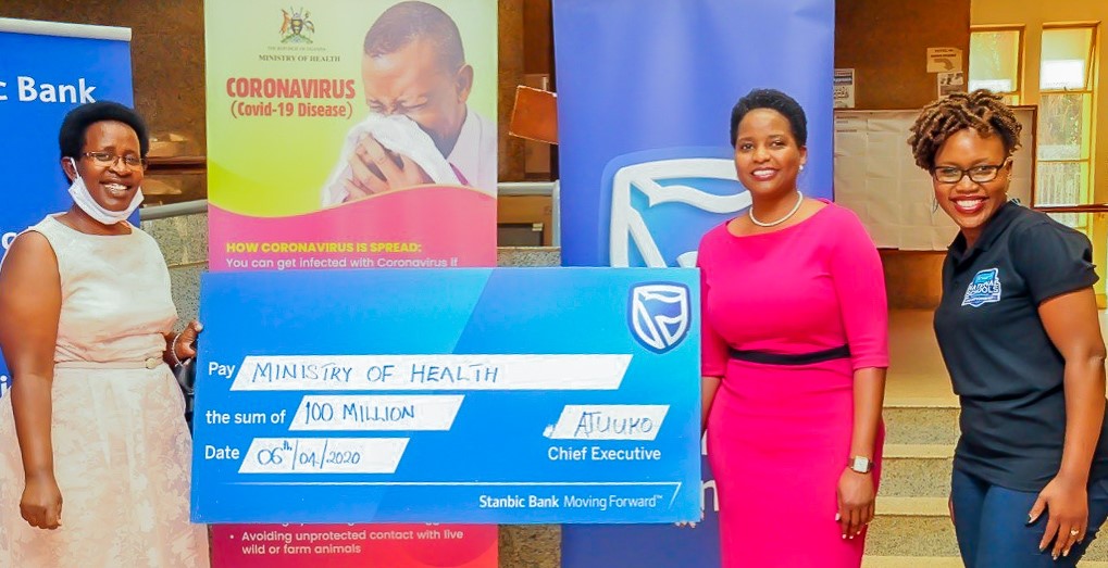 Stanbic Bank Uganda Goes Online, Contributes Ushs 100 Million Towards Fighting COVID19