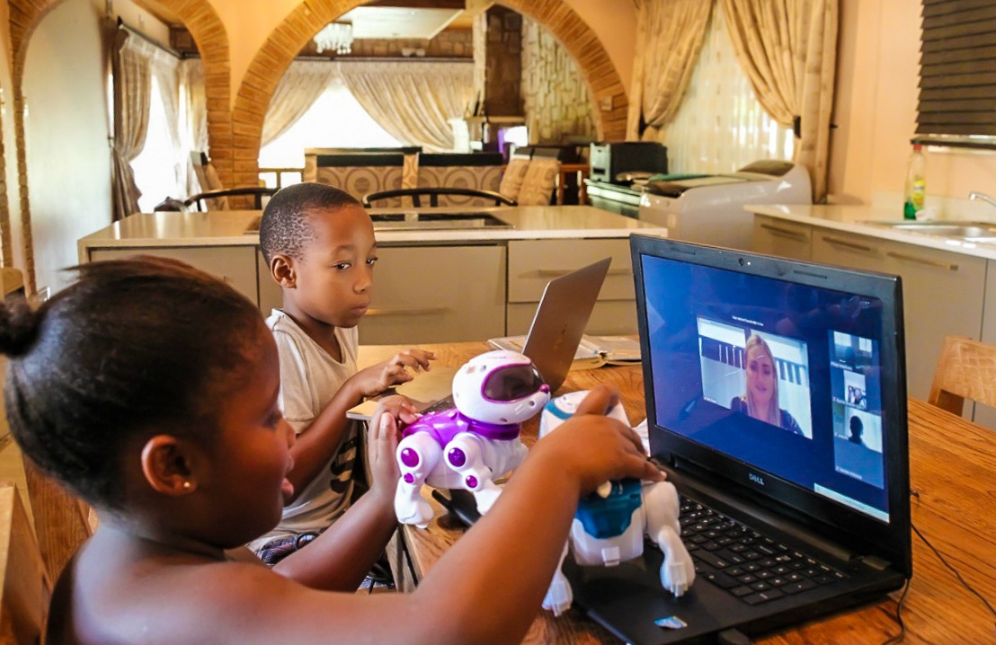 Young learners leverage e-learning resources while at home