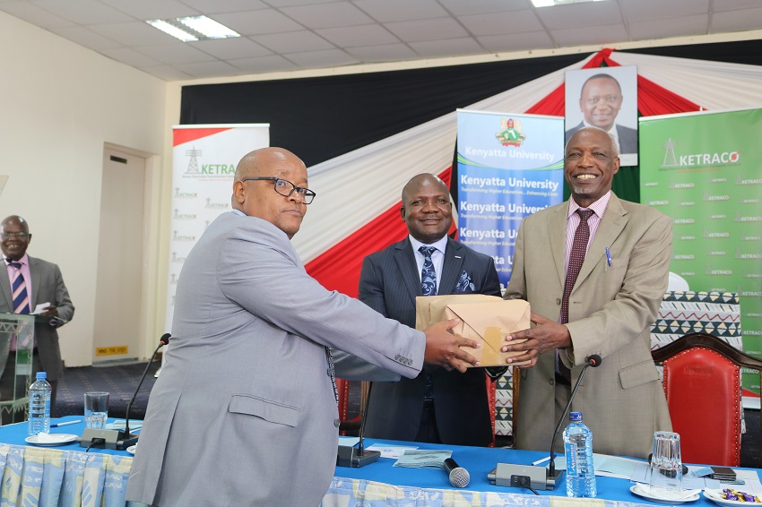 FCPA Fernandes Barasa, MD KETRACO and Prof. Paul Wainaina, VC