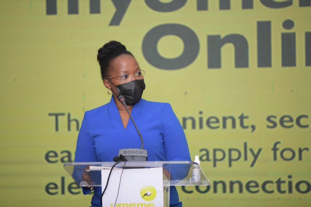 Ms Florence Nsubuga, Umeme’s Chief Operations Officer speaking during the