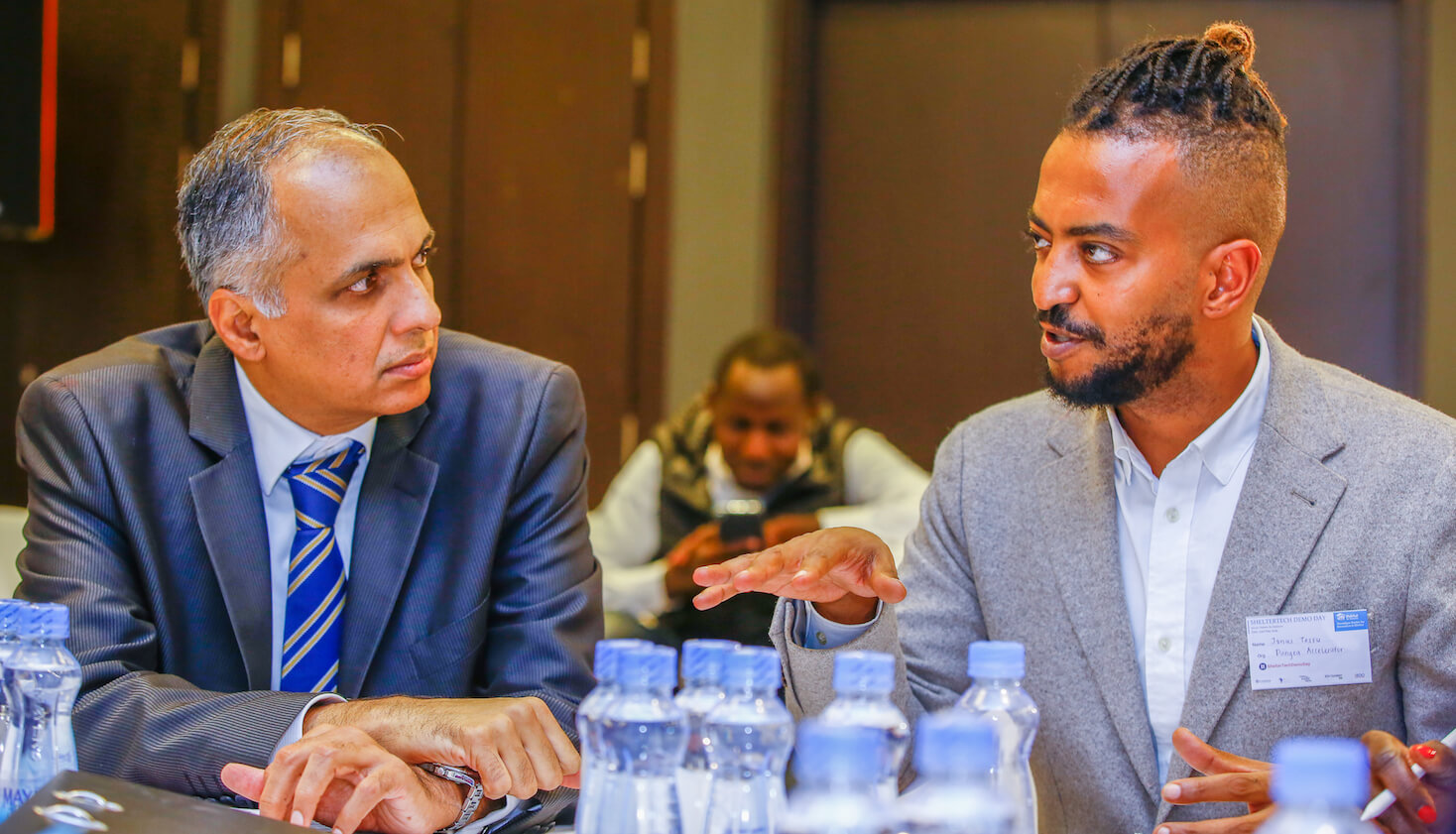 Sandeep Khapre CEO of BDO East Africa with Jonas Tesfu