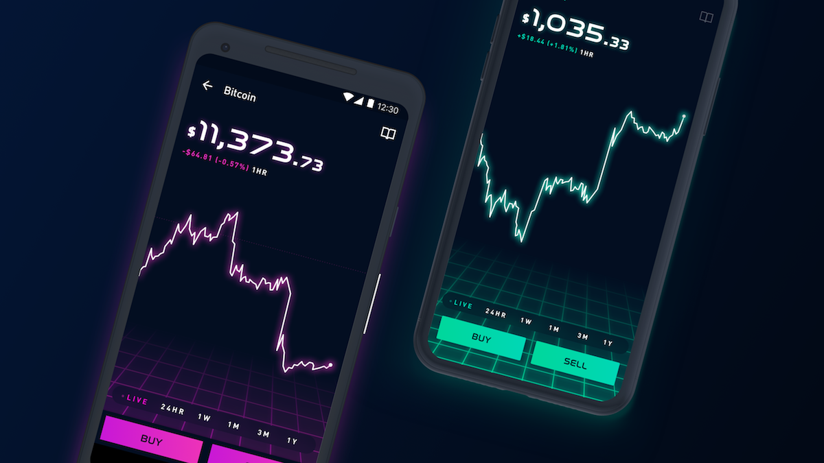 A crypto trading app