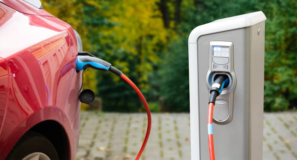 Close up of a charging electric car. This will be a new revenue stream for the electricity provider as it races to diversify from selling power to homes and businesses.