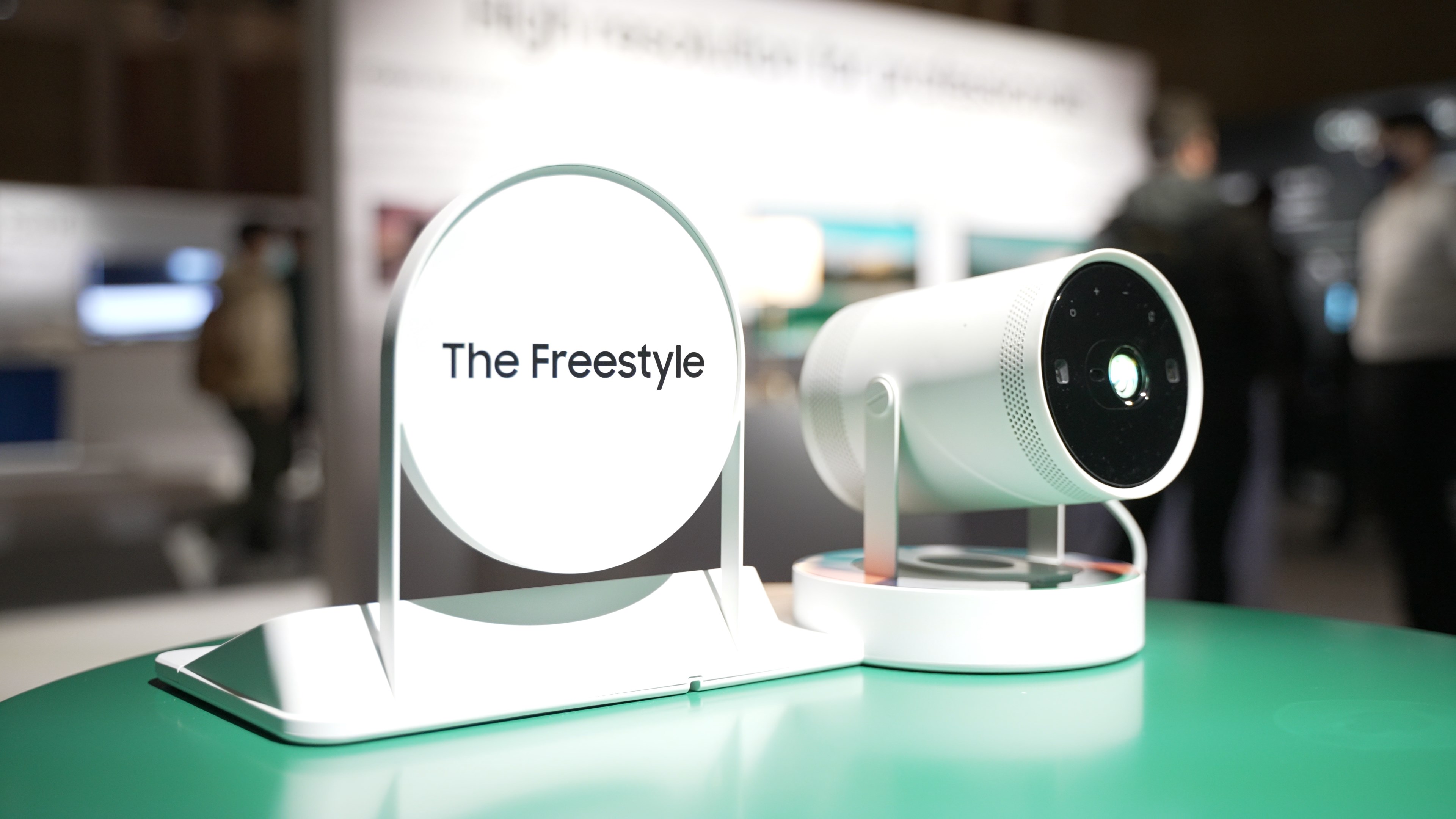 Samsung's portable projector, the Freestyle.
