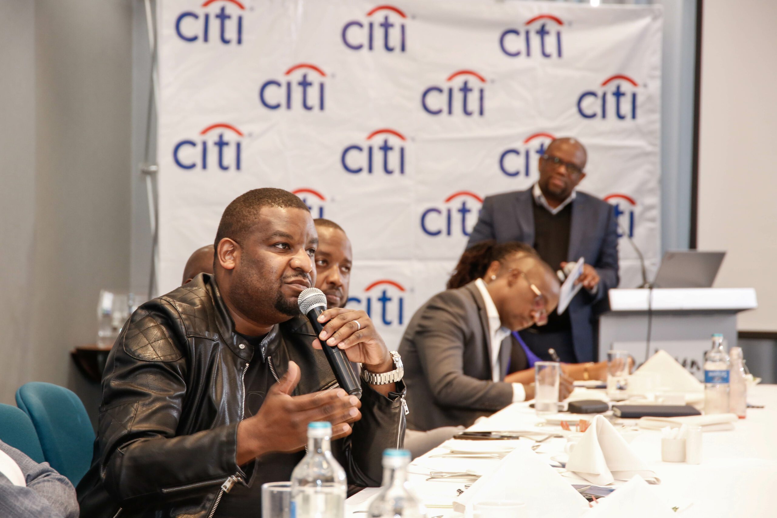 Safaricom CIO, George Njuguna speaking at the CITI round table event on 22nd July 2022