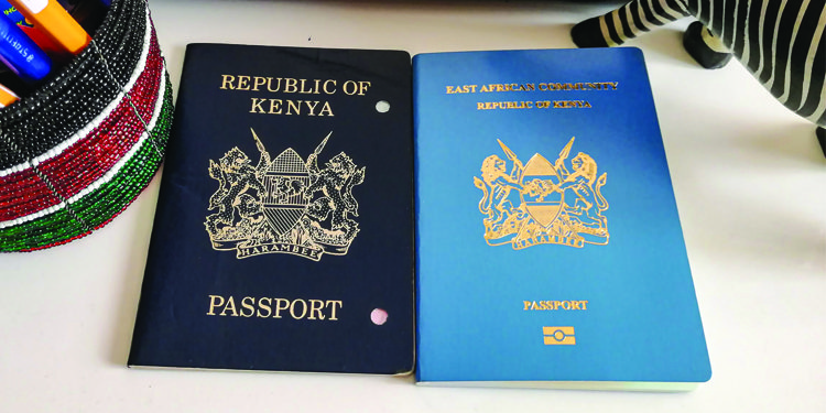 L-R: The old Kenyan passport and the new EAC-e-Passport [Photo: