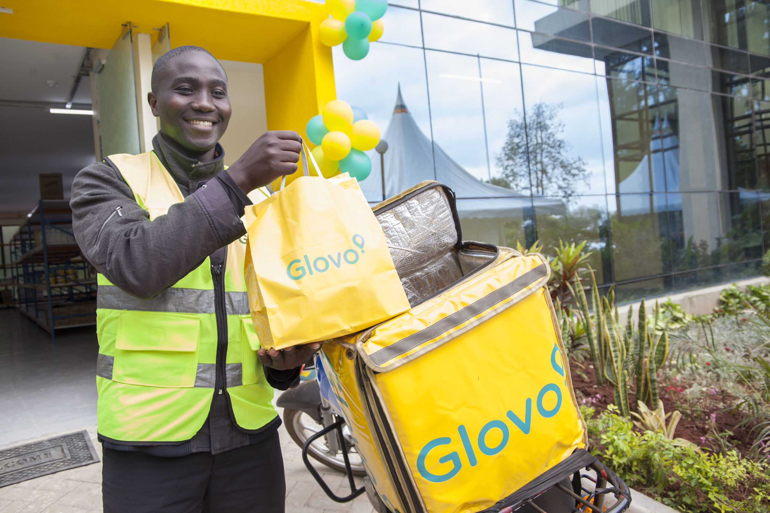 Courier Outside Glovo's MFC