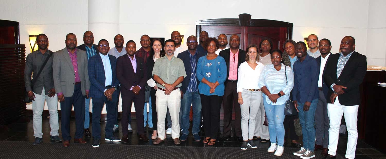 Participants in a group photograph at the end of the RASME Project launch in Angola
