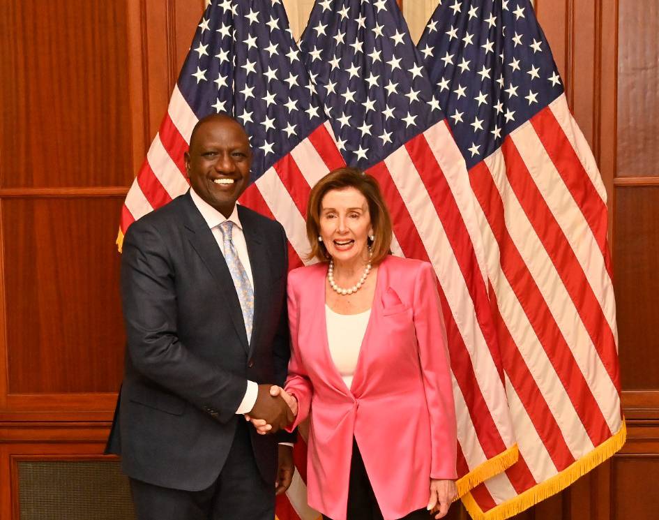 President William Ruto with Speaker of the United States House