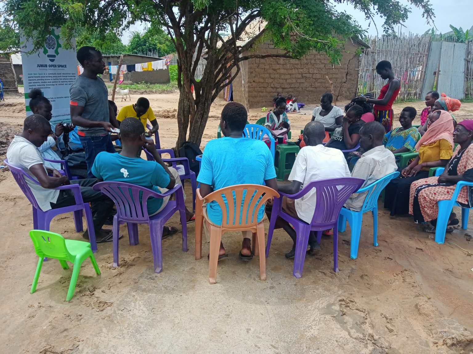 Participants at a six-months knowledge and skills building project training on countering disinformation and hate speech, complemented with digital rights and cybersecurity advocacy in South Sudan.