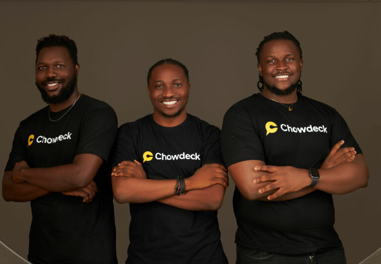 L-R_ Olumide Ojo, Lanre Yusuf, and Femi Aluko. Founders, Chowdeck