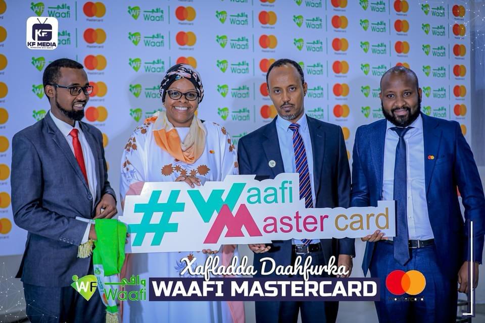 L-R: Saïd Abdirahman Mohamed, Project Manager, Salaam Bank; Ruth Kigoto, Manager, Account Management, Mastercard; Mohamud Abdirhaman Mohamed, Chief Operations Officer, Telesom and Dickson Chemjor, Digital Lead, East & West Africa, Mastercard