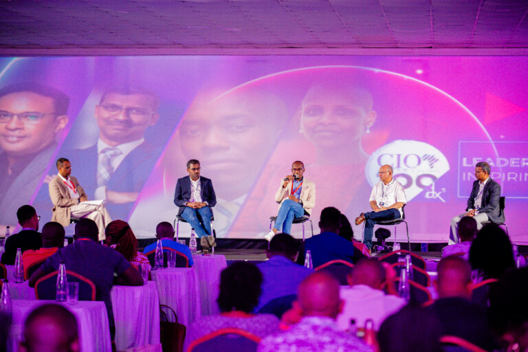 A panel discussion at the 2023 CIO100 Awards & Symposium. This year's event will be the 16th edition.