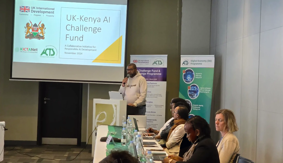 Ali Hussein Kassim, Board Chair at the Kenya ICT Action Network (KICTANet), during his keynote address