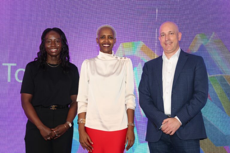 L-R, Beverly Kodhek, Program Manager at AI Core, Phyllis Migwi, General Manager at Microsoft Kenya, and Marco Casalaina, Vice President of Products at Core AI and AI Futuristic, during the AI conference. The significant event, organised by Microsoft as part of its global AI Tour, occurred against a backdrop of rapid AI adoption by Kenyan organisations across various sectors.