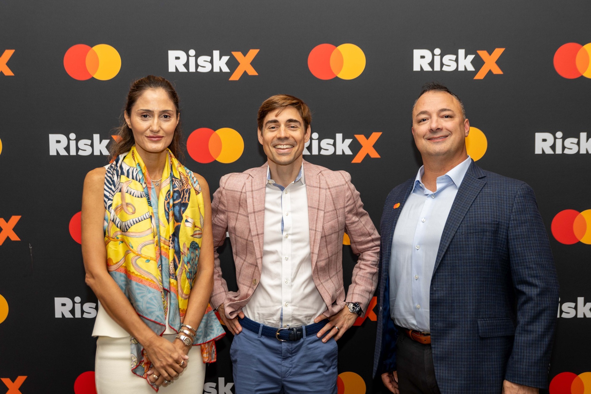 From left to right: Selin Bahadirli, executive vice president, services, Eastern Europe, Middle East and Africa at Mastercard, Mark Straub, CEO Smile ID, Dennis Gamiello executive vice president, and global head of identity at Mastercard
