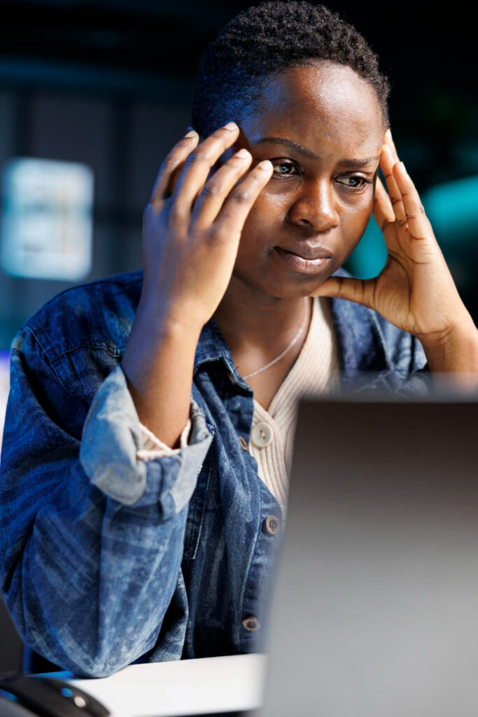 women in tech stressed 