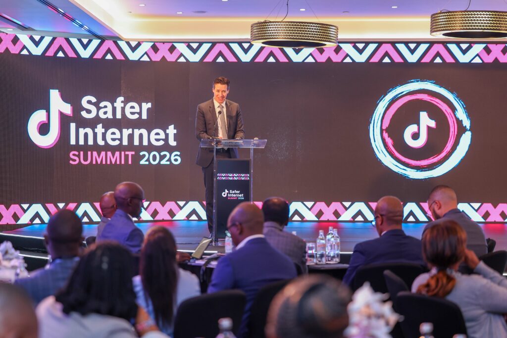 Valiant Richey, Global Head Partnerships, Elections & Market Integrity, at the Safer Internet Summit in Nairobi, Kenya.